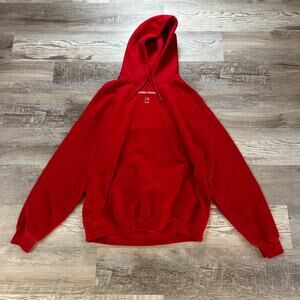 Lonely Ghost Red Hoodie “Text Me When You Get Home” Large Internet-Core